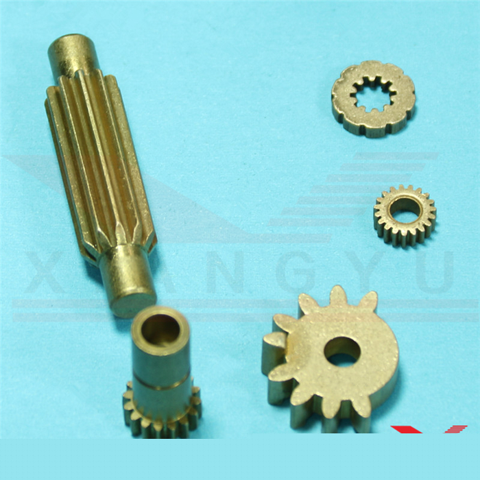 銅齒輪細節